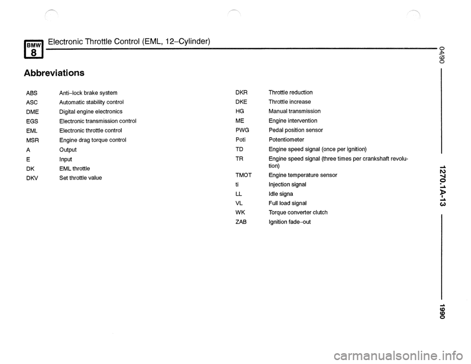 BMW 850csi 1990 E31 Electrical Troubleshooting Manual 