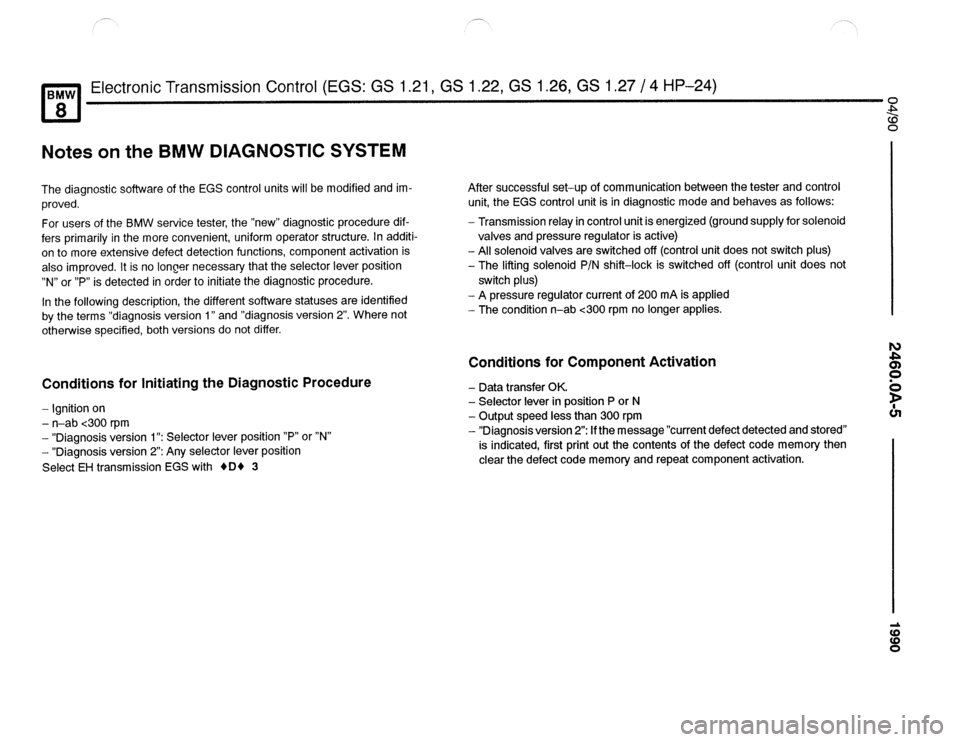 BMW 850csi 1990 E31 Electrical Troubleshooting Manual 