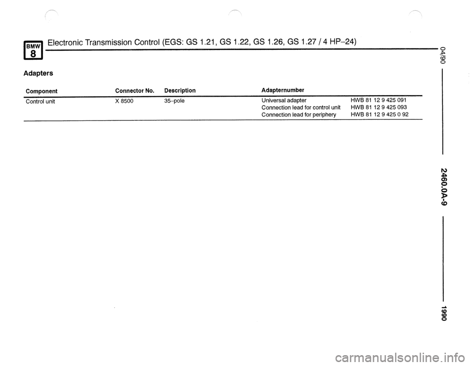 BMW 850csi 1990 E31 Electrical Troubleshooting Manual 
