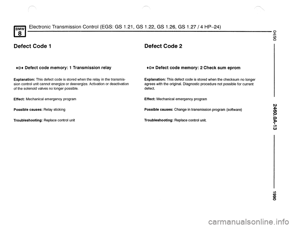 BMW 850csi 1990 E31 Electrical Troubleshooting Manual 