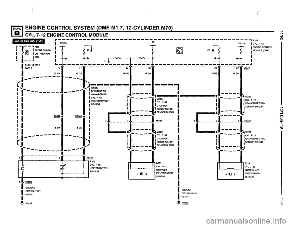 BMW 850i 1992 E31 Electrical Troubleshooting Manual 