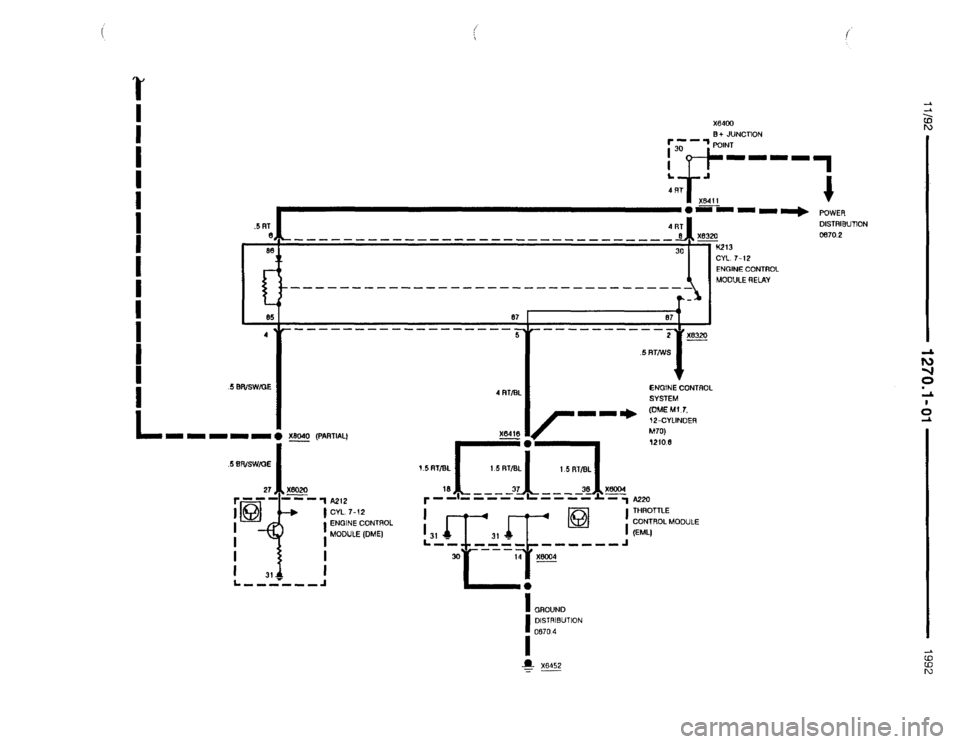BMW 850i 1992 E31 Electrical Troubleshooting Manual 