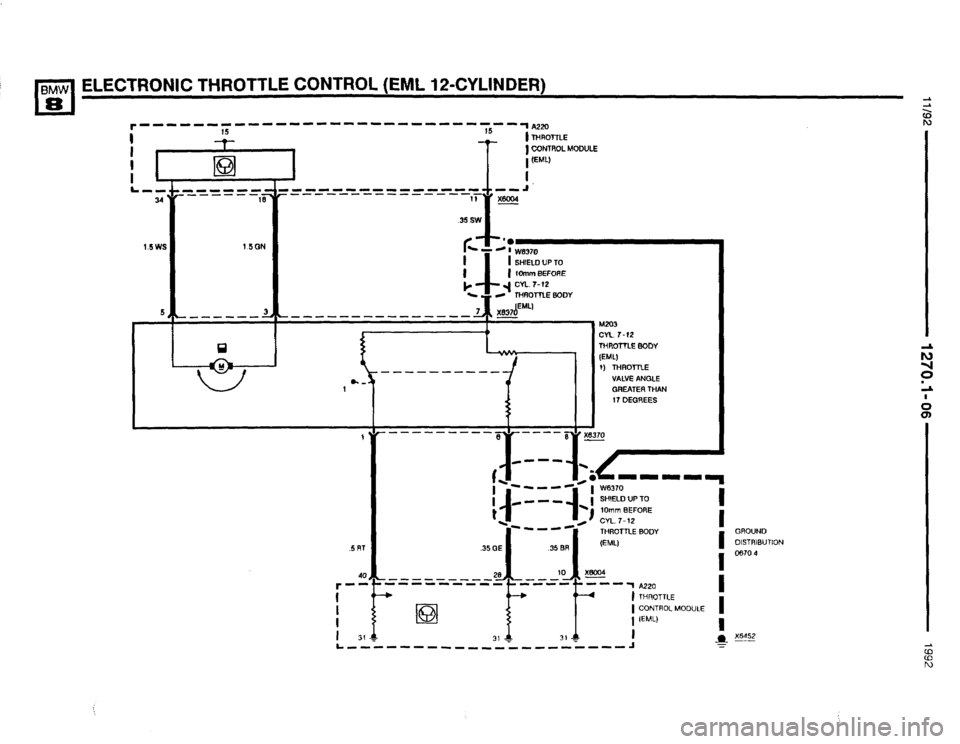 BMW 850i 1992 E31 Electrical Troubleshooting Manual 