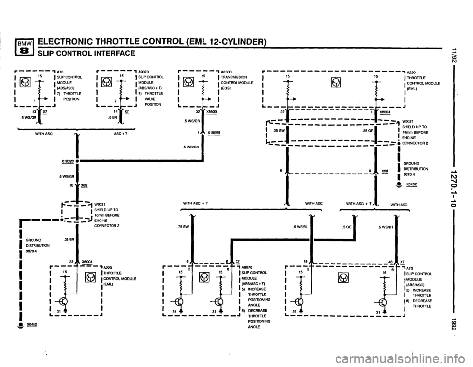 BMW 850i 1992 E31 Electrical Troubleshooting Manual 