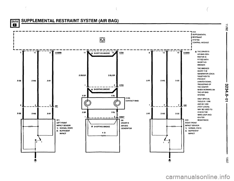 BMW 850i 1992 E31 Electrical Troubleshooting Manual 