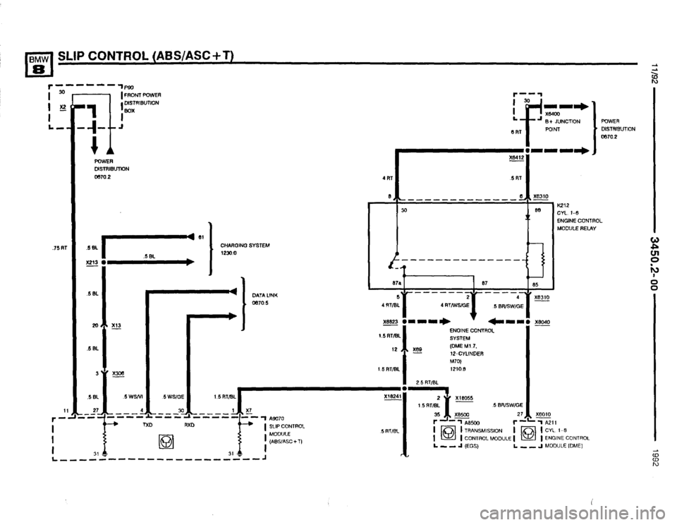 BMW 850i 1992 E31 Electrical Troubleshooting Manual 