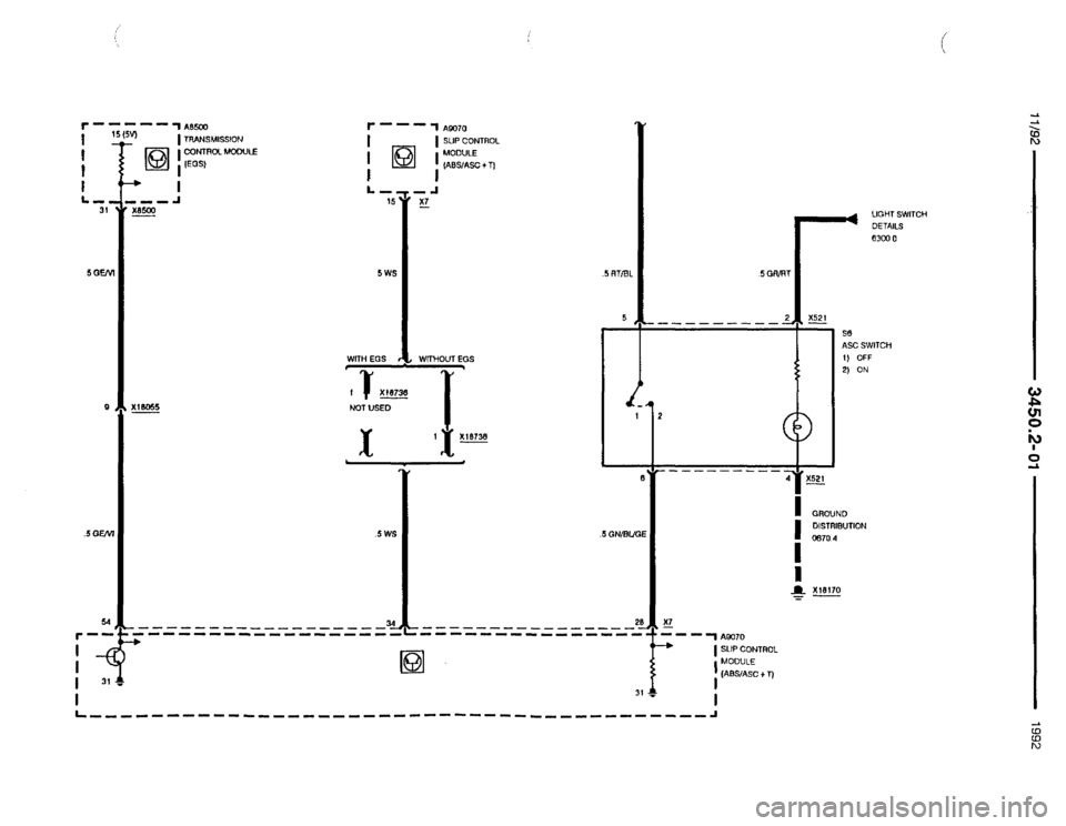 BMW 850i 1992 E31 Electrical Troubleshooting Manual 