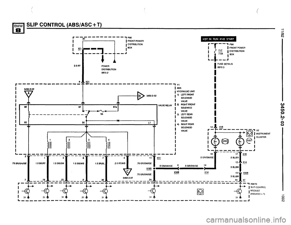 BMW 850i 1992 E31 Electrical Troubleshooting Manual 