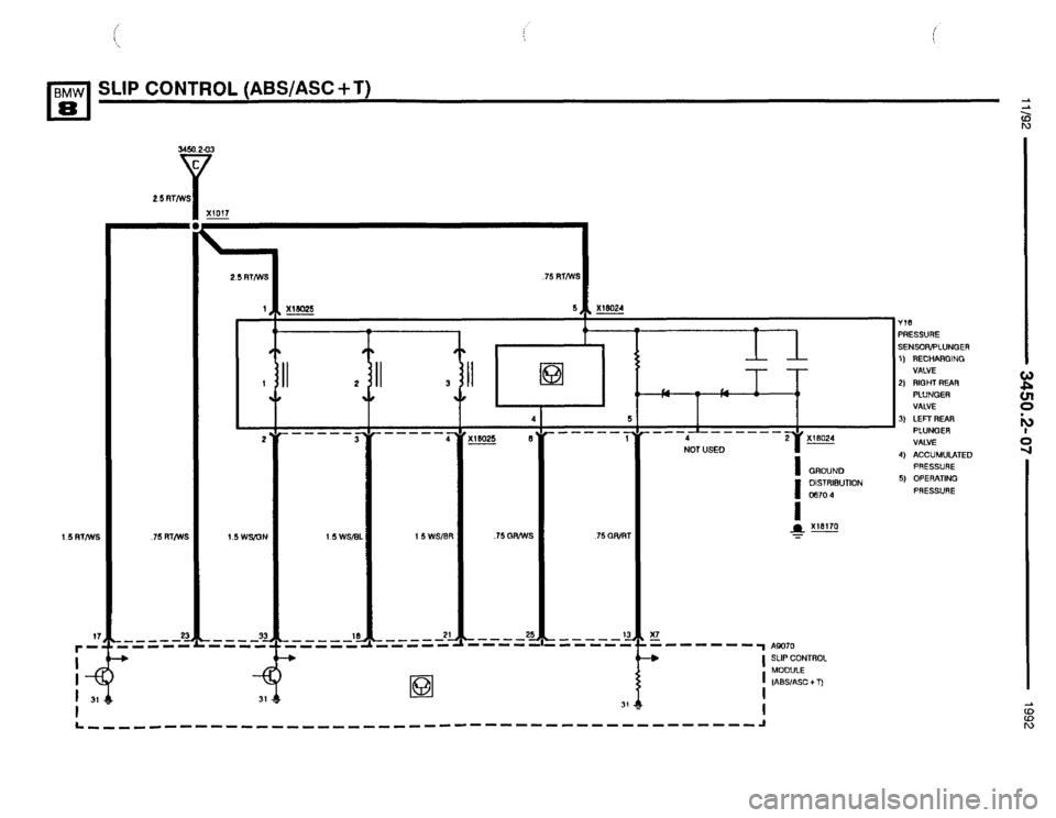BMW 850i 1992 E31 Electrical Troubleshooting Manual 