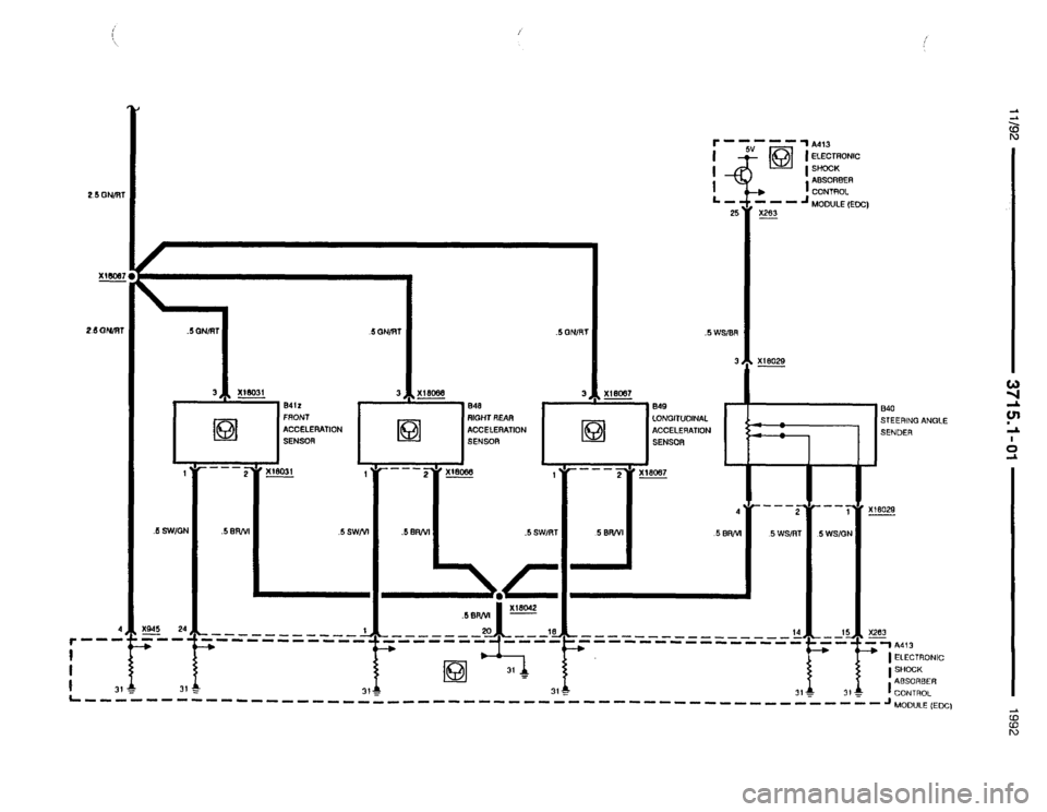 BMW 850i 1992 E31 Electrical Troubleshooting Manual 