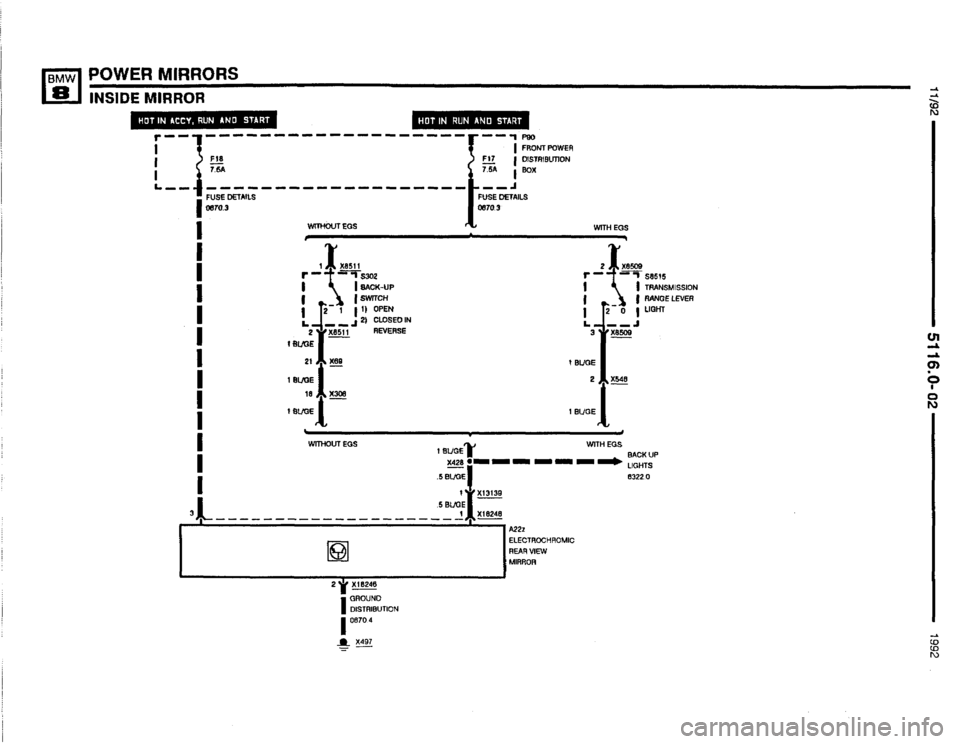 BMW 850i 1992 E31 Electrical Troubleshooting Manual 