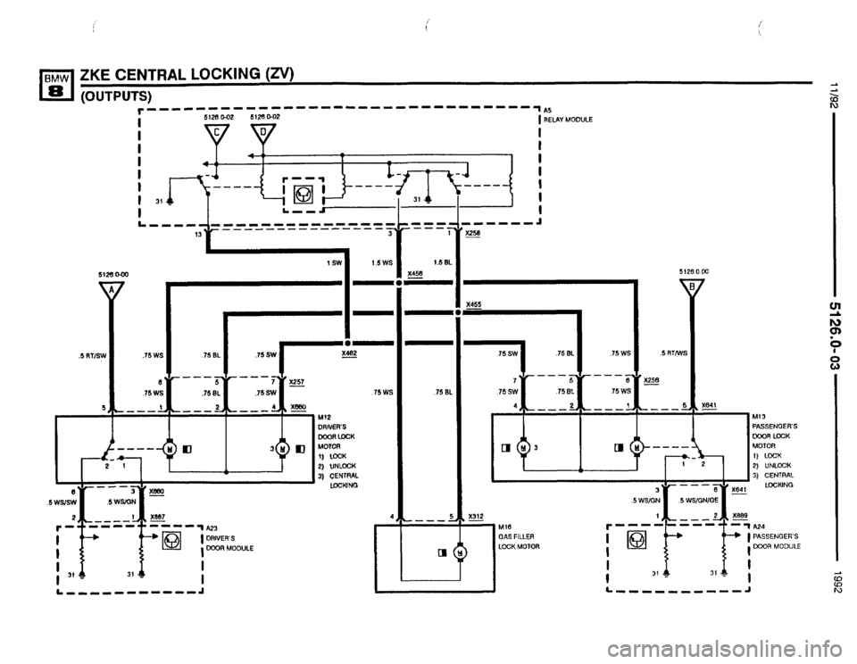 BMW 850i 1992 E31 Electrical Troubleshooting Manual 