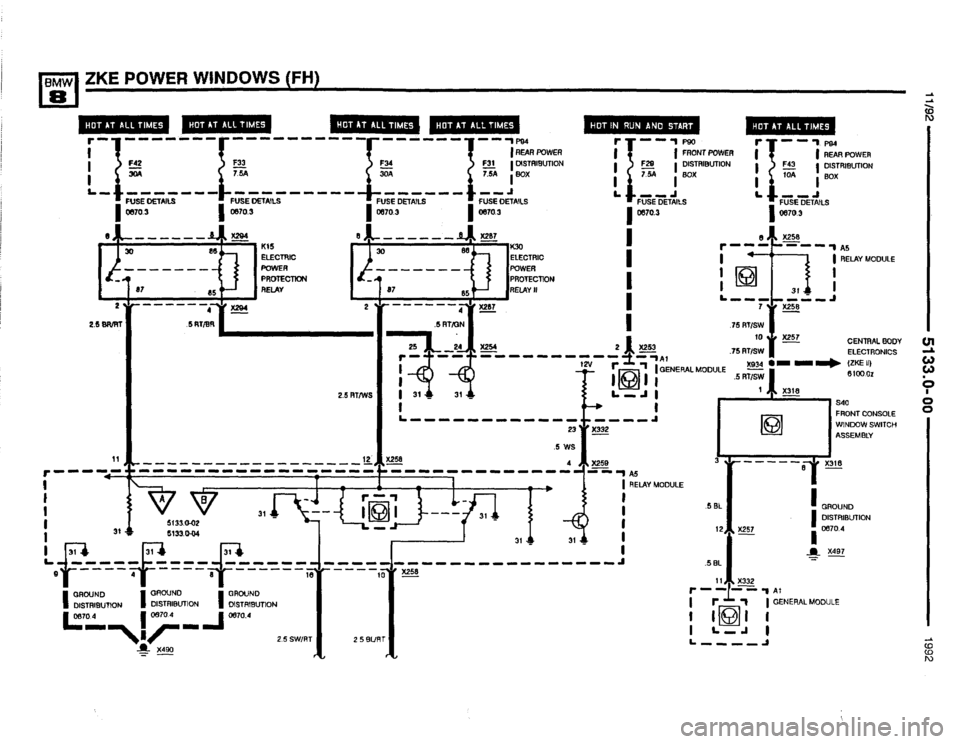BMW 850i 1992 E31 Electrical Troubleshooting Manual 