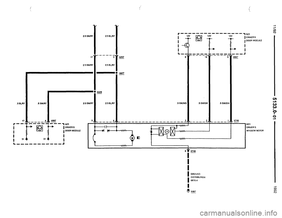 BMW 850i 1992 E31 Electrical Troubleshooting Manual 