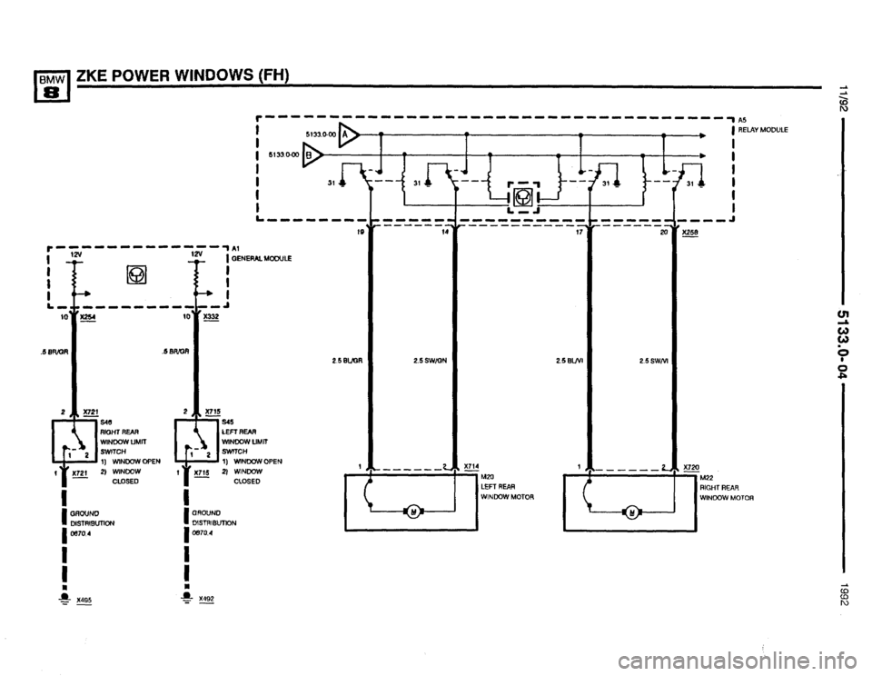 BMW 850i 1992 E31 Electrical Troubleshooting Manual 
