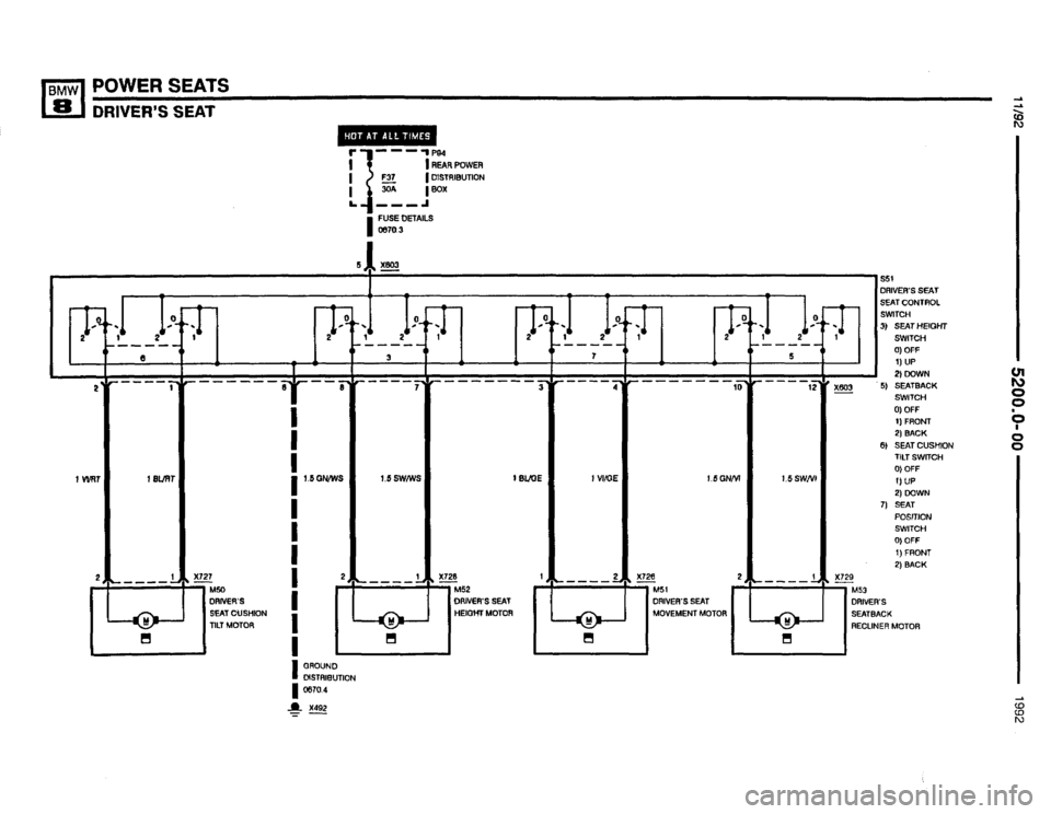 BMW 850i 1992 E31 Electrical Troubleshooting Manual 