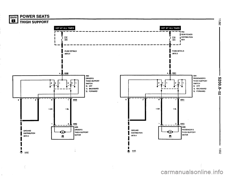 BMW 850i 1992 E31 Electrical Troubleshooting Manual 