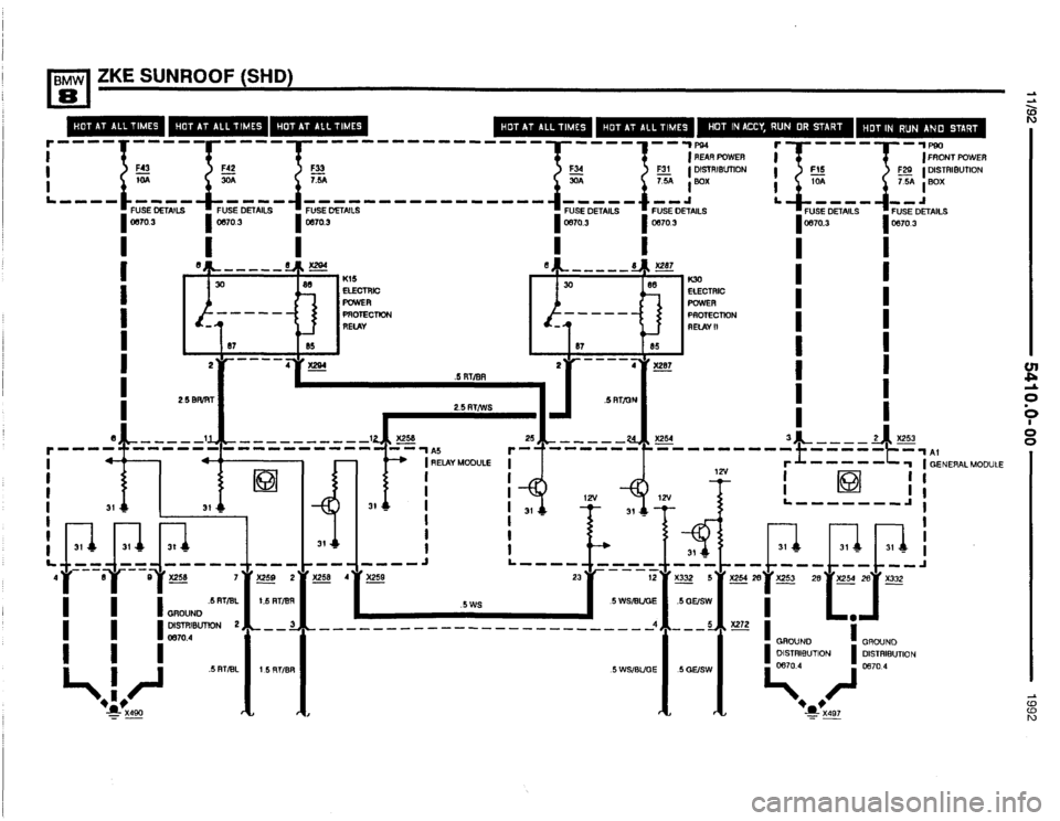 BMW 850i 1992 E31 Electrical Troubleshooting Manual 