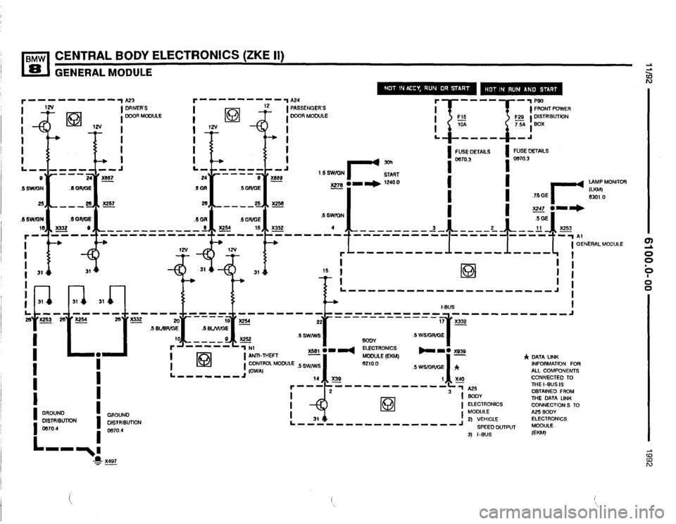 BMW 850i 1992 E31 Electrical Troubleshooting Manual 