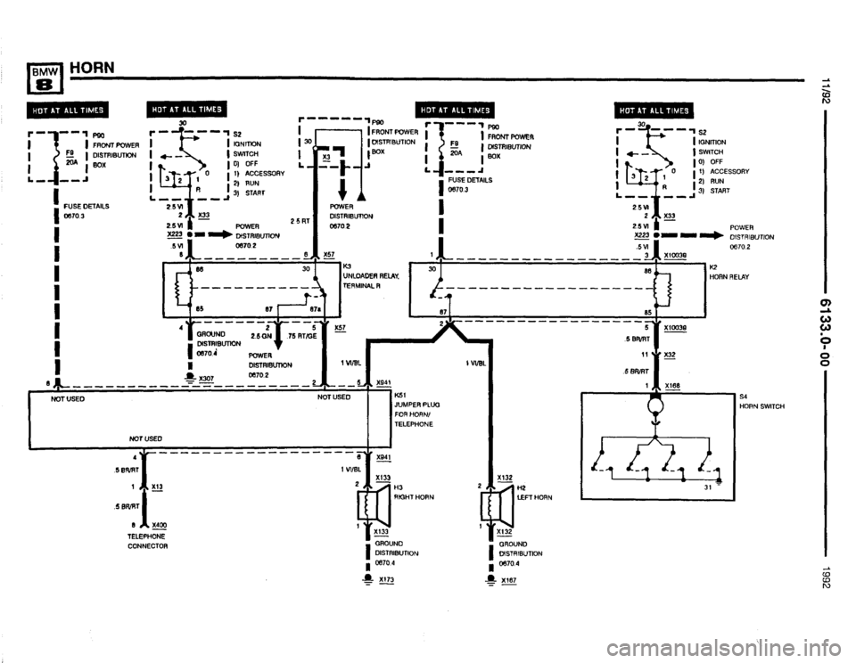 BMW 850i 1992 E31 Electrical Troubleshooting Manual 