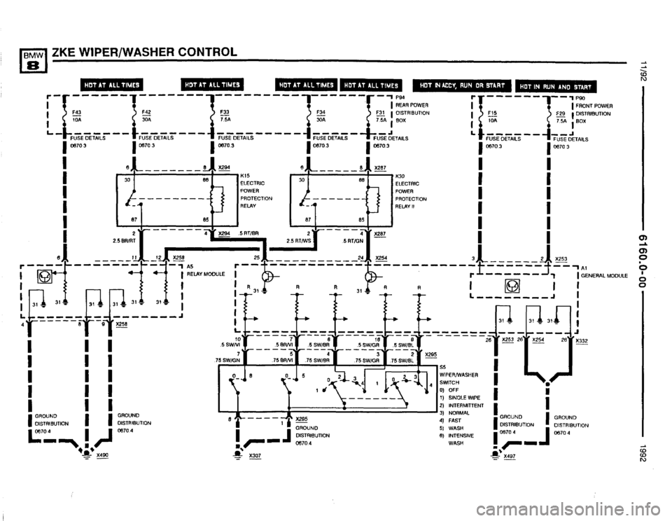 BMW 850i 1992 E31 Electrical Troubleshooting Manual 