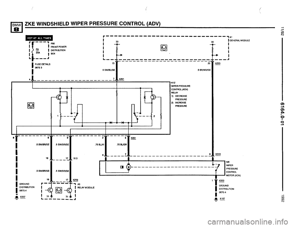 BMW 850i 1992 E31 Electrical Troubleshooting Manual 