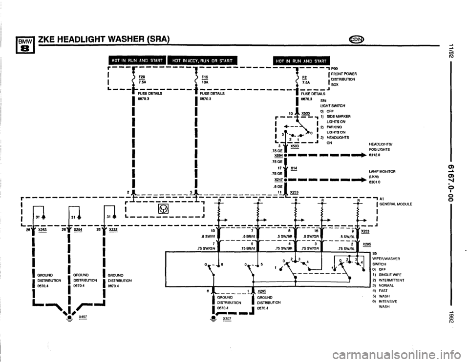 BMW 850i 1992 E31 Electrical Troubleshooting Manual 