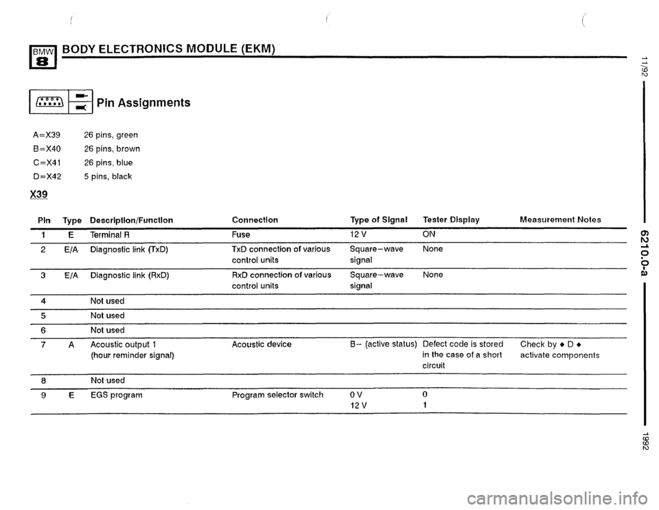 BMW 850i 1992 E31 Electrical Troubleshooting Manual 