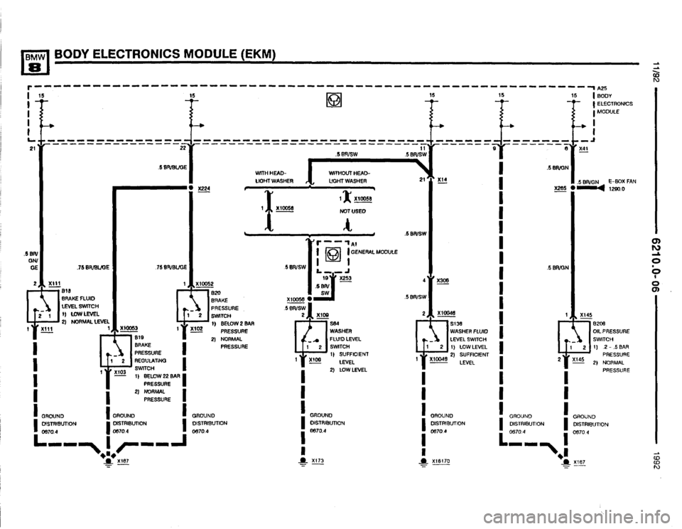BMW 850i 1992 E31 Electrical Troubleshooting Manual 