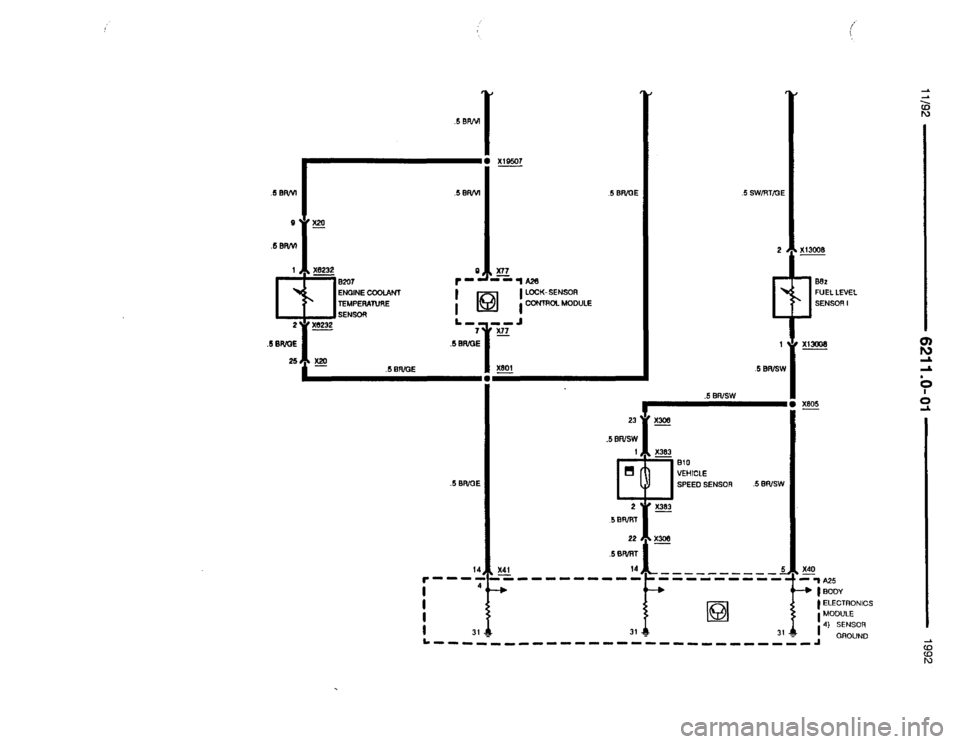 BMW 850i 1992 E31 Electrical Troubleshooting Manual 