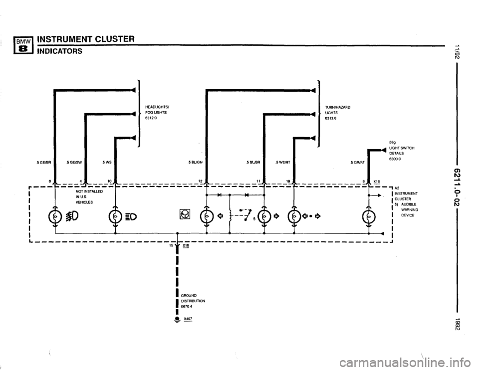 BMW 850i 1992 E31 Electrical Troubleshooting Manual 