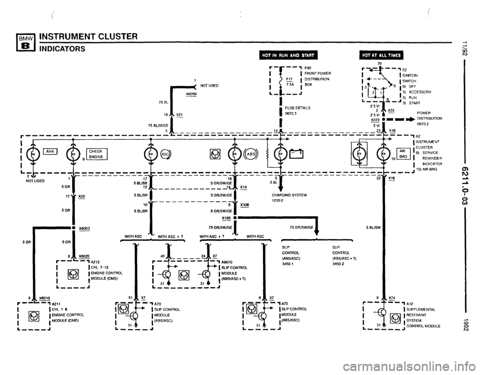 BMW 850i 1992 E31 Electrical Troubleshooting Manual 