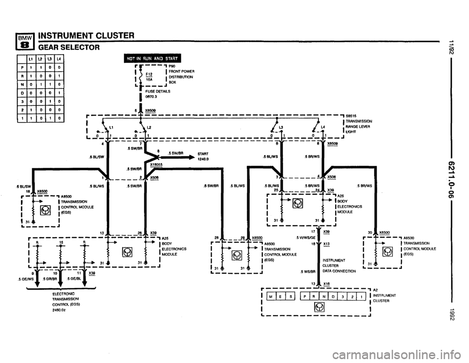 BMW 850i 1992 E31 Electrical Troubleshooting Manual 