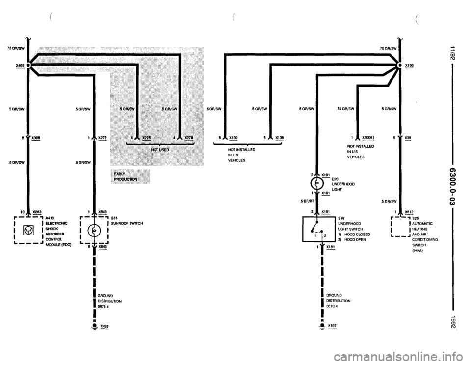 BMW 850i 1992 E31 Electrical Troubleshooting Manual 