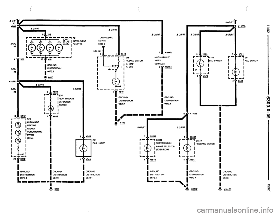 BMW 850i 1992 E31 Electrical Troubleshooting Manual 