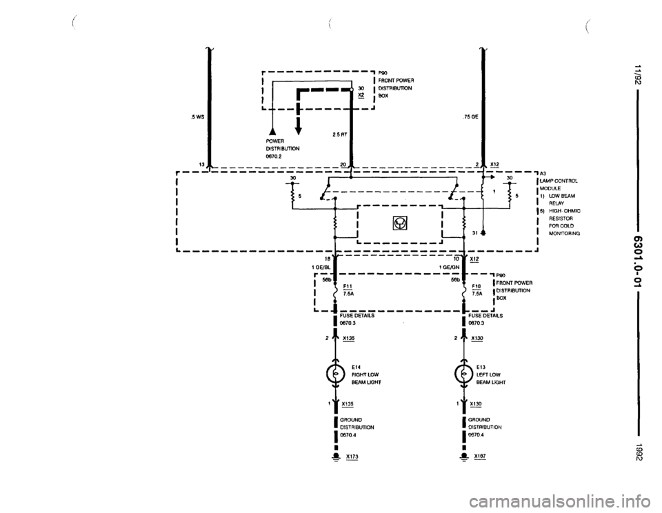 BMW 850i 1992 E31 Electrical Troubleshooting Manual 