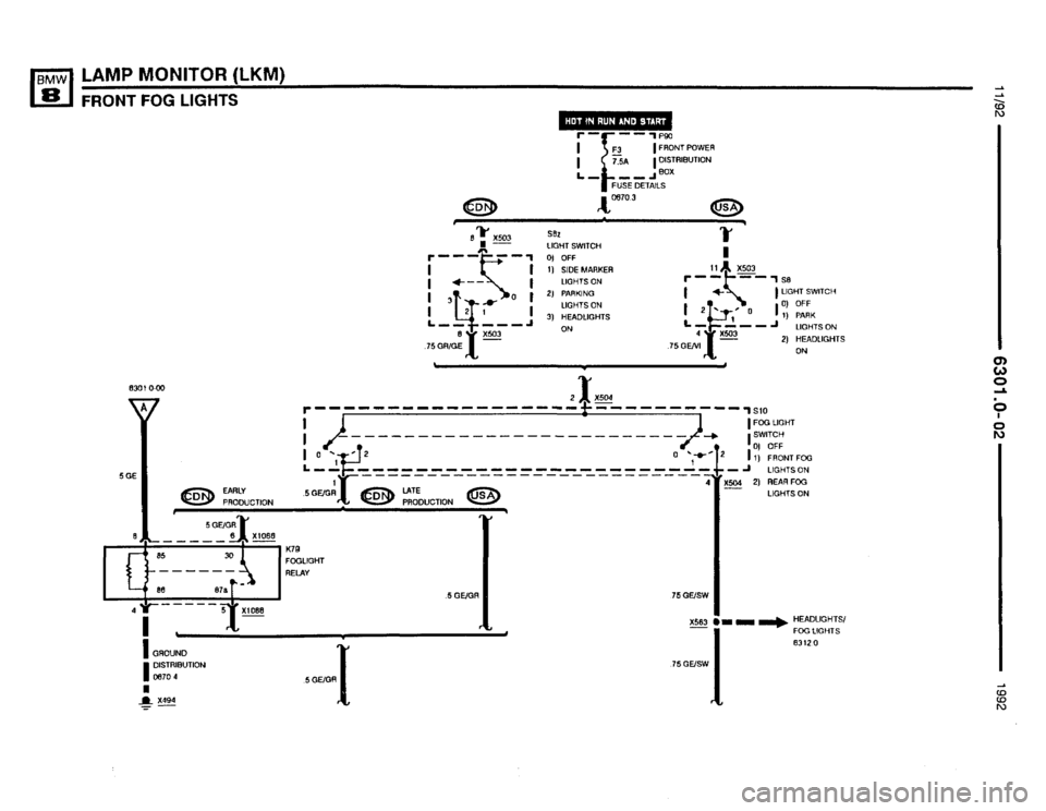BMW 850i 1992 E31 Electrical Troubleshooting Manual 