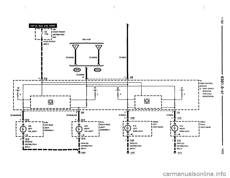 BMW 850i 1992 E31 Electrical Troubleshooting Manual 