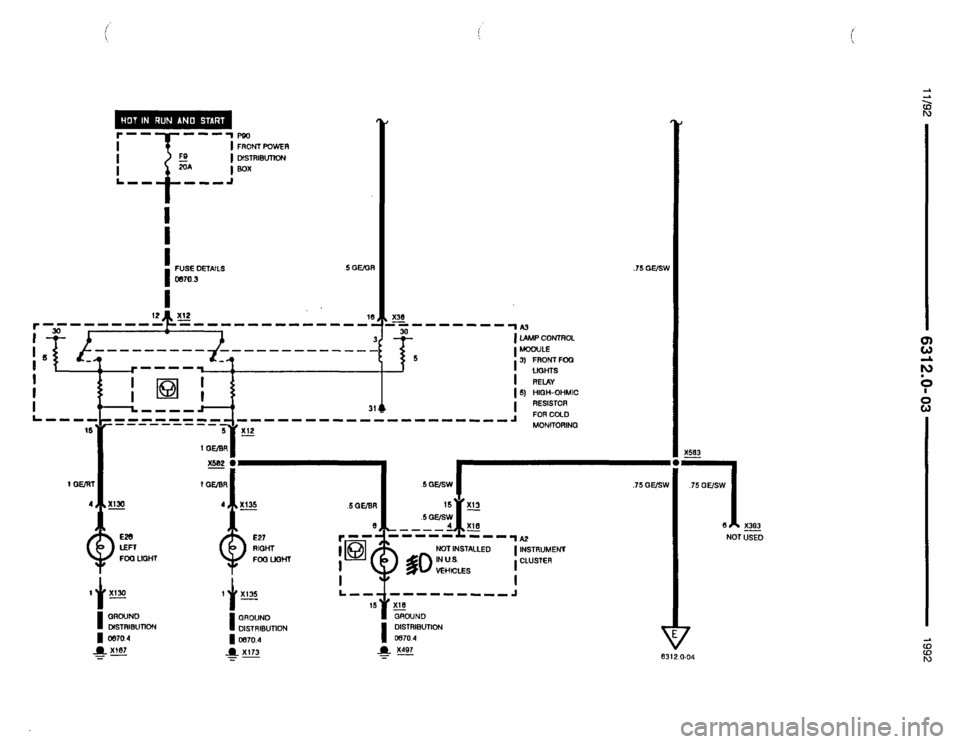 BMW 850i 1992 E31 Electrical Troubleshooting Manual 