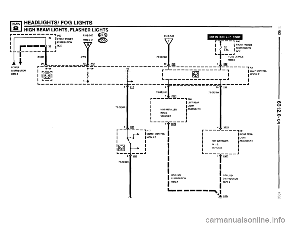 BMW 850i 1992 E31 Electrical Troubleshooting Manual 