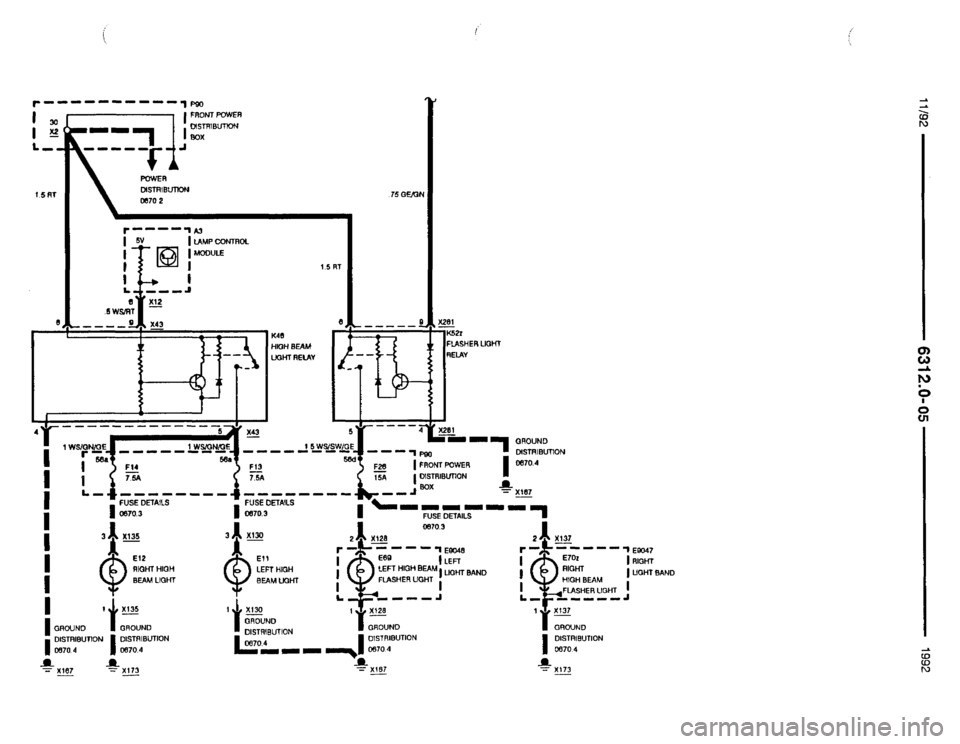 BMW 850i 1992 E31 Electrical Troubleshooting Manual 