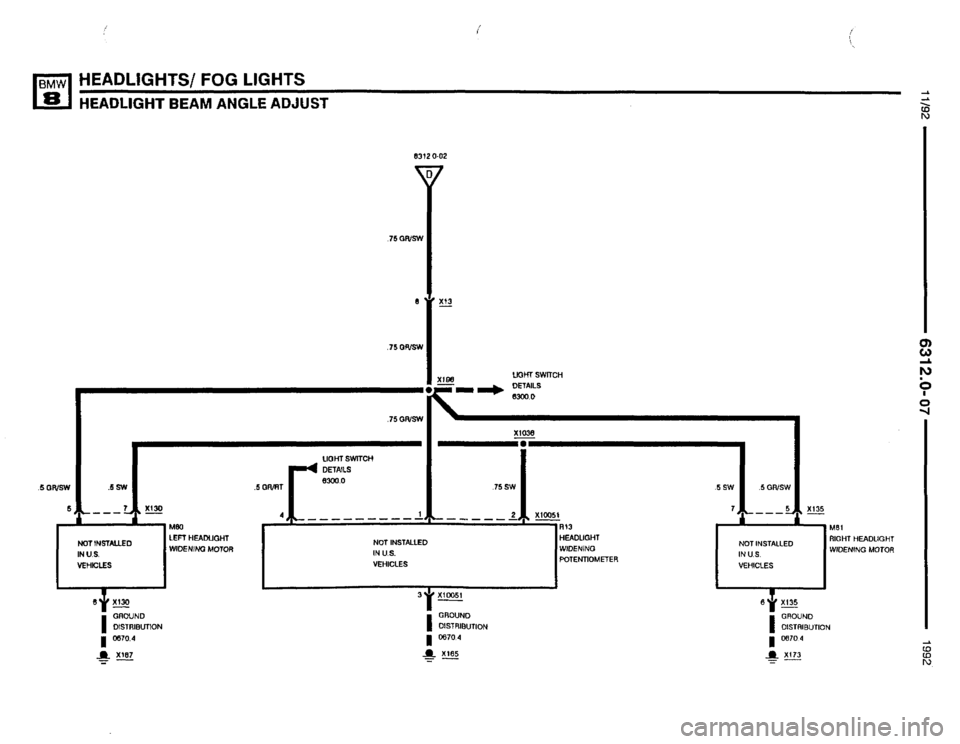 BMW 850i 1992 E31 Electrical Troubleshooting Manual 