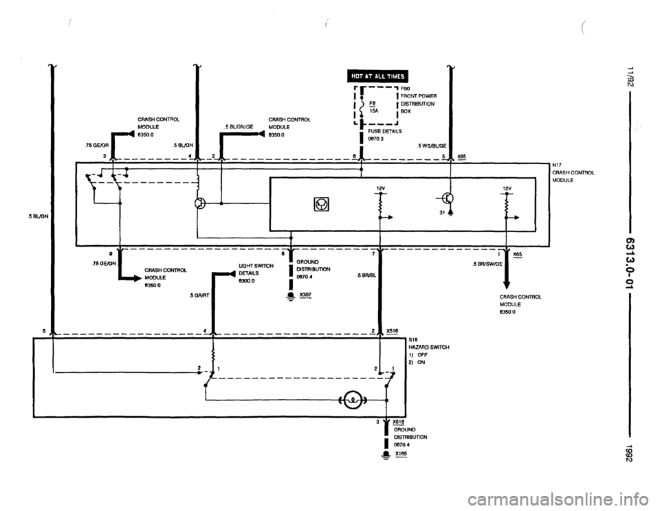 BMW 850i 1992 E31 Electrical Troubleshooting Manual 