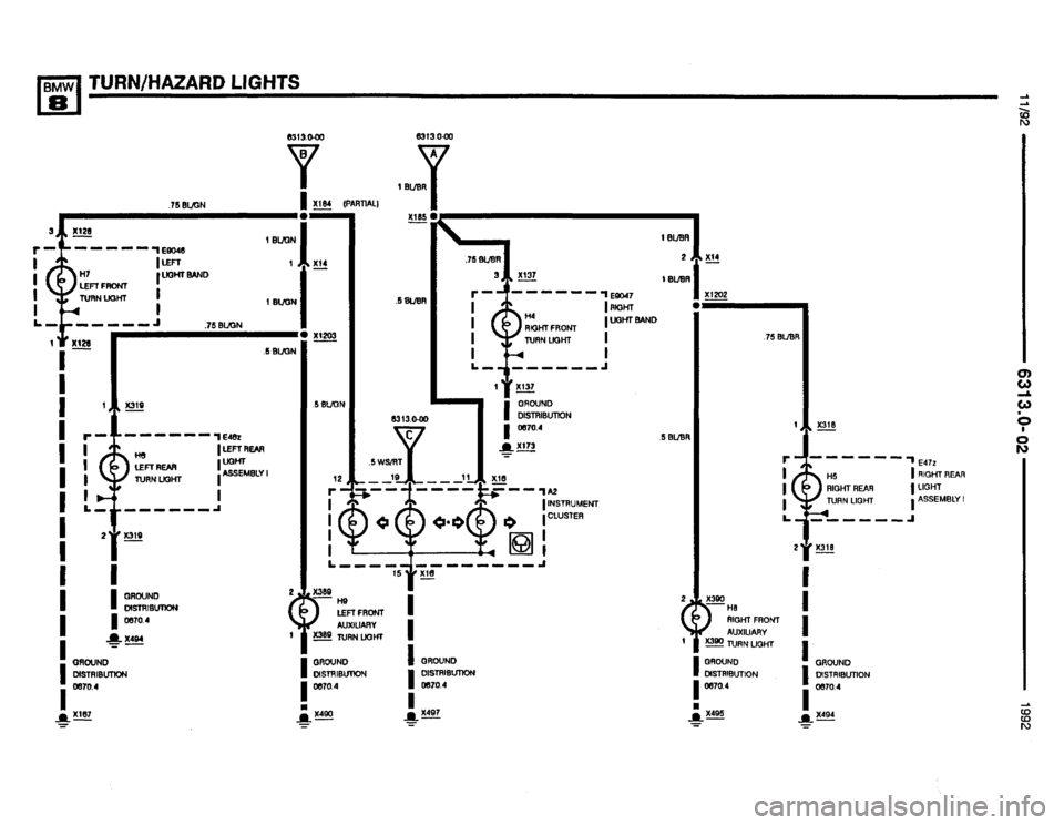 BMW 850i 1992 E31 Electrical Troubleshooting Manual 
