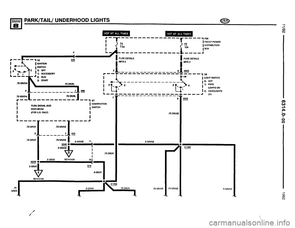 BMW 850i 1992 E31 Electrical Troubleshooting Manual 