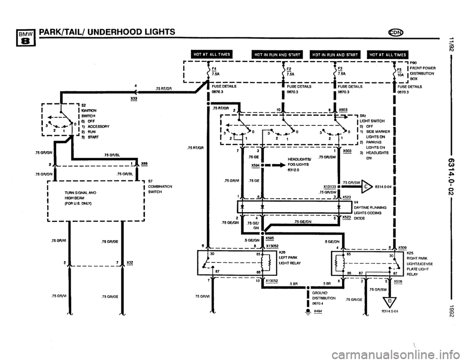 BMW 850i 1992 E31 Electrical Troubleshooting Manual 