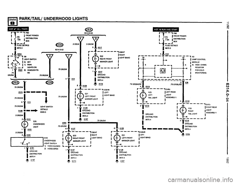 BMW 850i 1992 E31 Electrical Troubleshooting Manual 