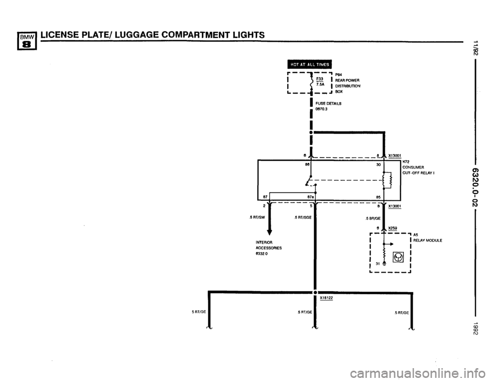 BMW 850i 1992 E31 Electrical Troubleshooting Manual 