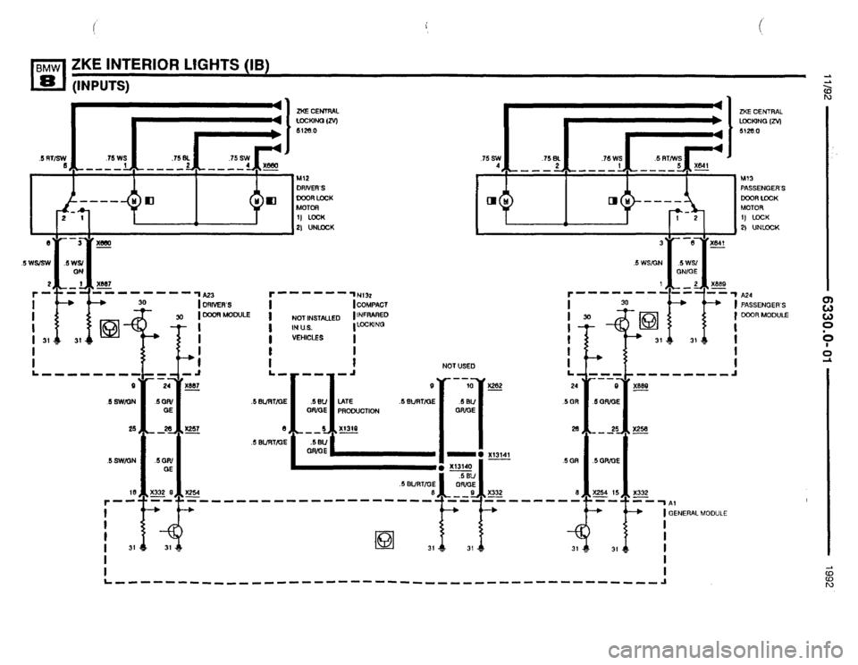 BMW 850i 1992 E31 Electrical Troubleshooting Manual 