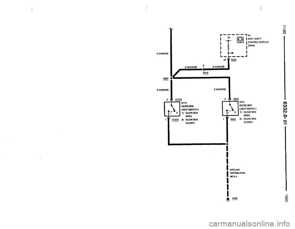 BMW 850i 1992 E31 Electrical Troubleshooting Manual 